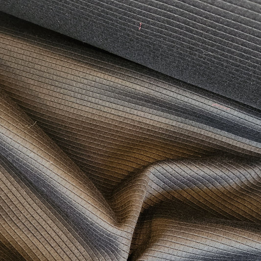 Sally black textured stretch sateen