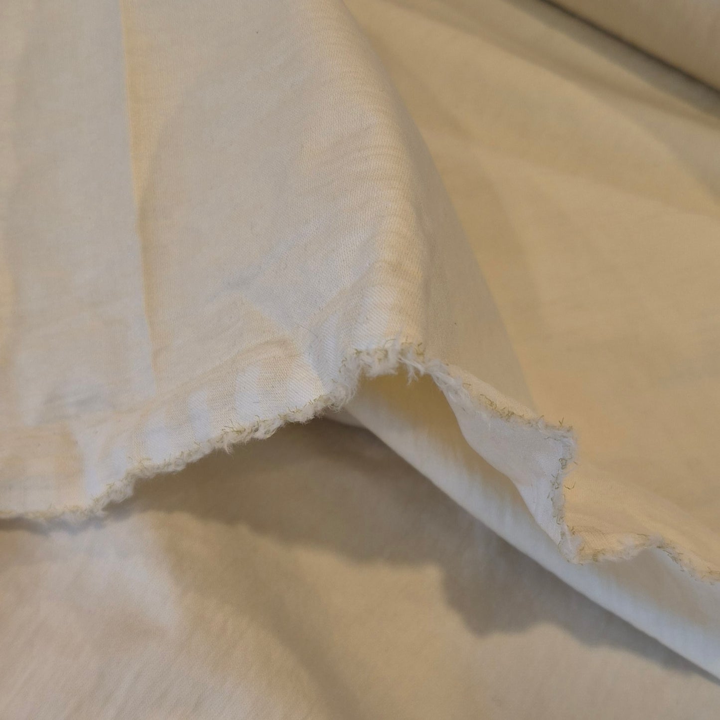 Cream crinkle cotton