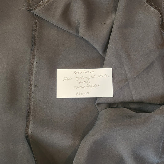 3mBlack lightweight suiting