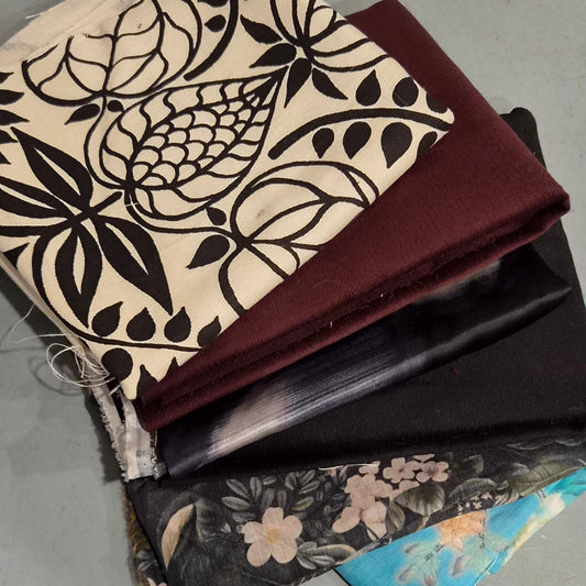58. 6 pieces assorted ramie, corduroy and canvas