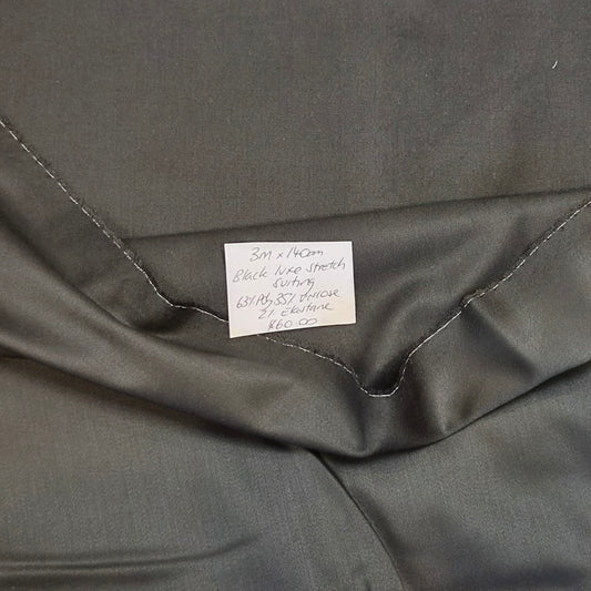 3m Black luxe stretch suiting