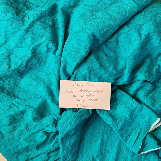 2m Jade stretch lace