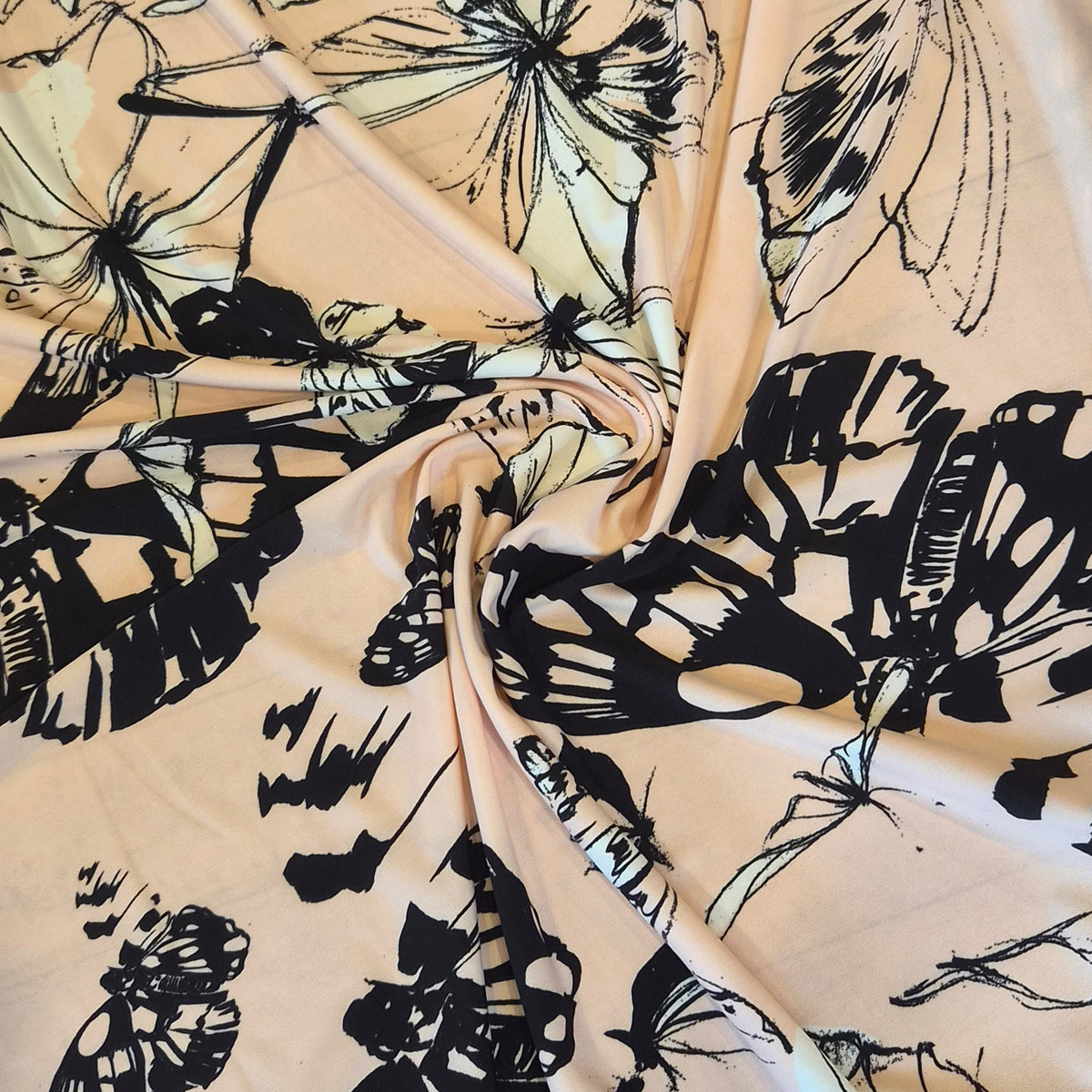 Butterfly farm jersey knit