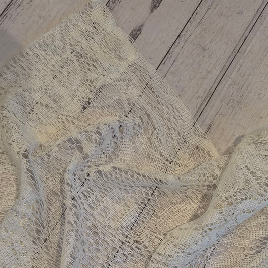 Cream lace curtain set