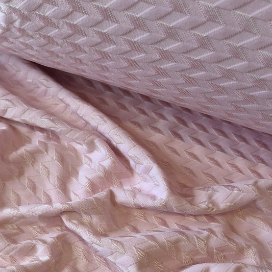 Marshmallow pink jacquard knit