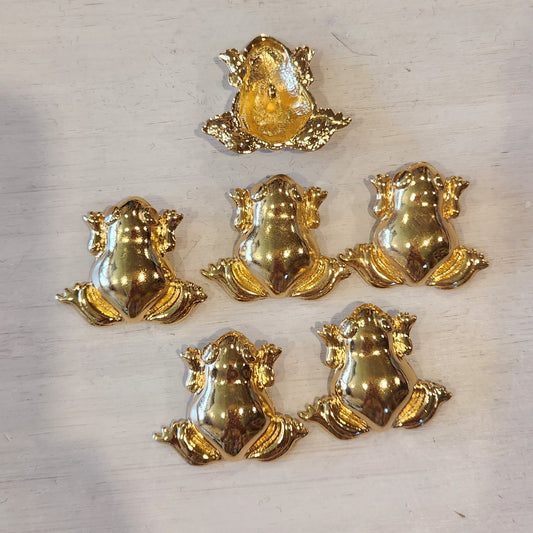 Golden frog button