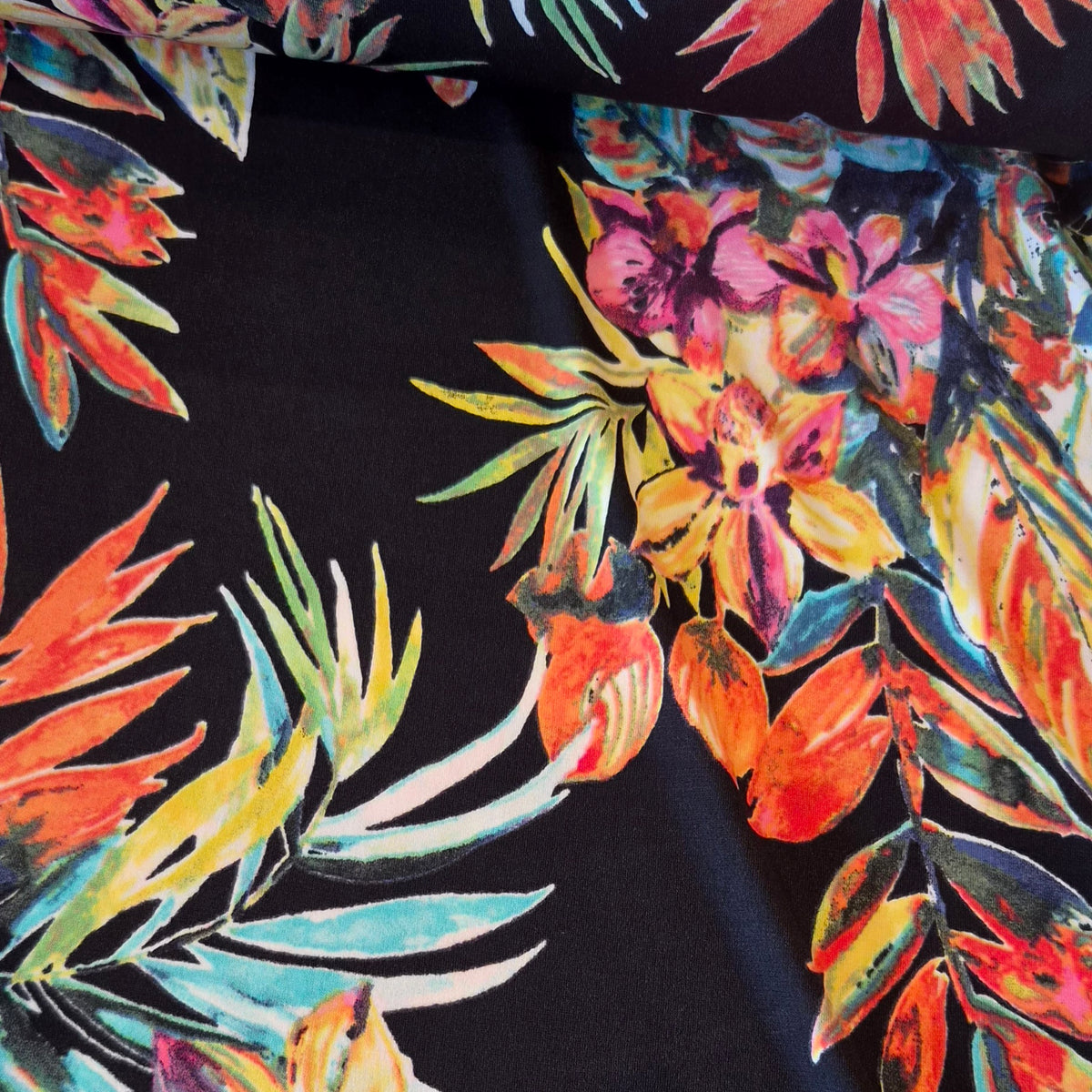 Tropical paradise jersey knit
