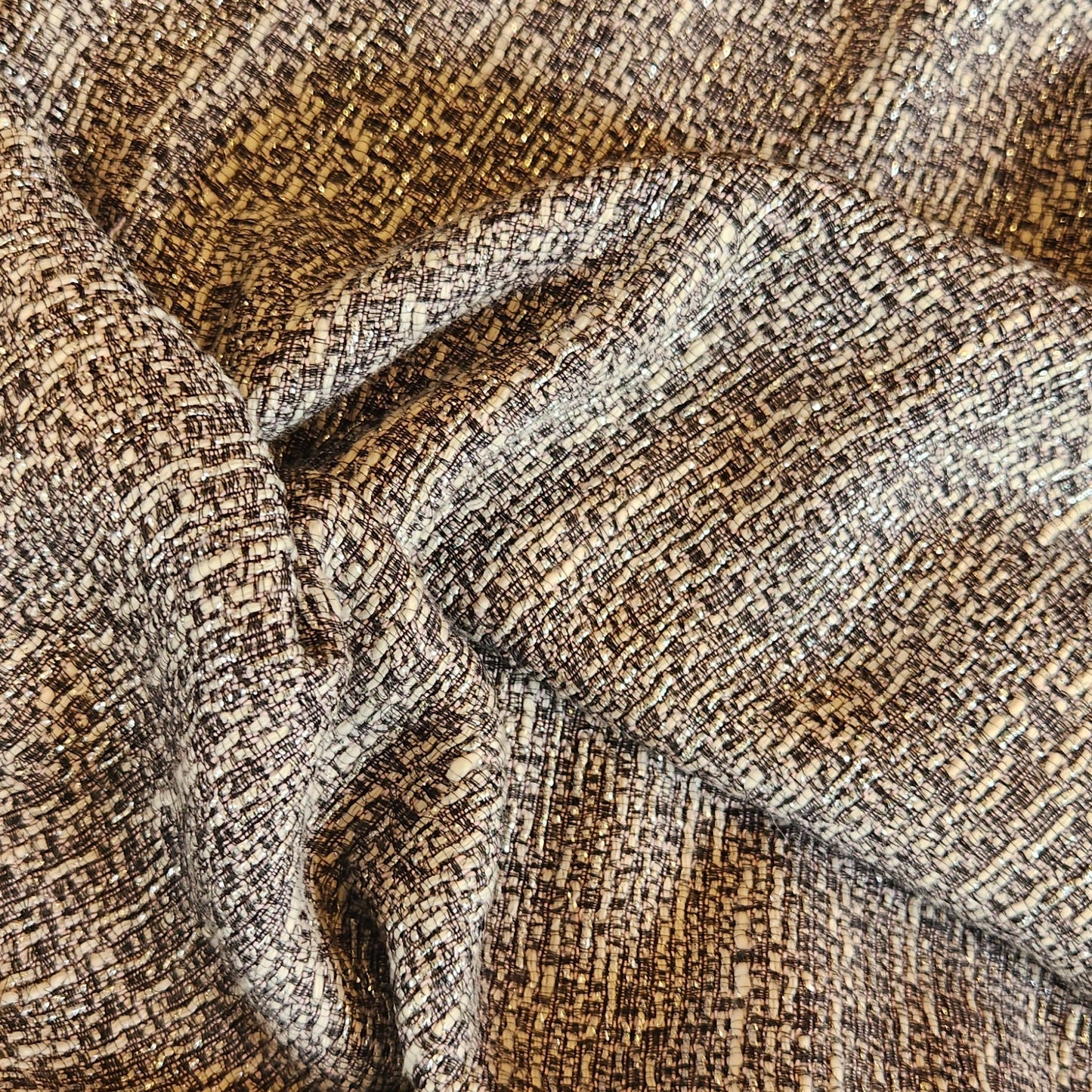 55cm Pewter blush cotton tweed