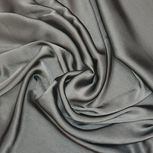Black de lustred satin