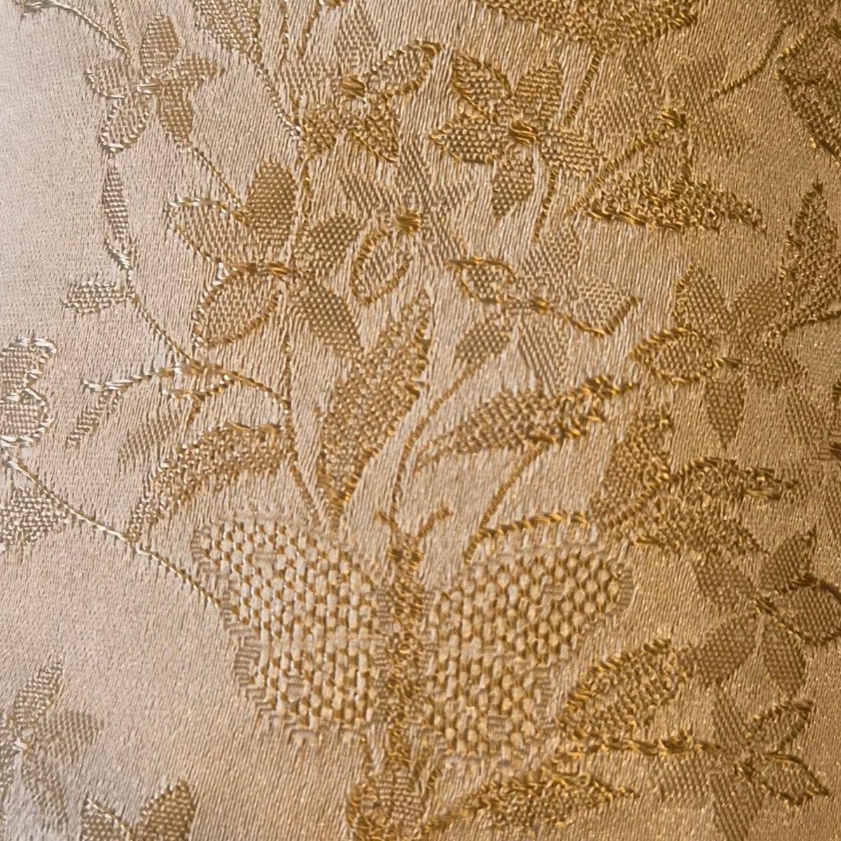3.2m Embroidered silk duches satin