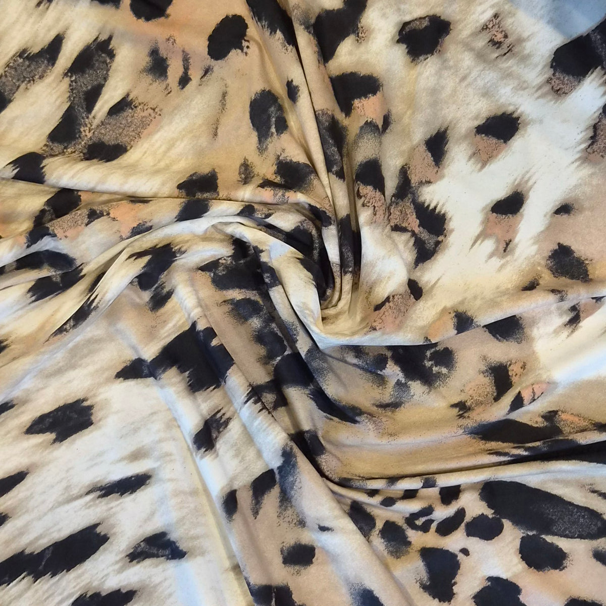 Shadow leopard jersey knit