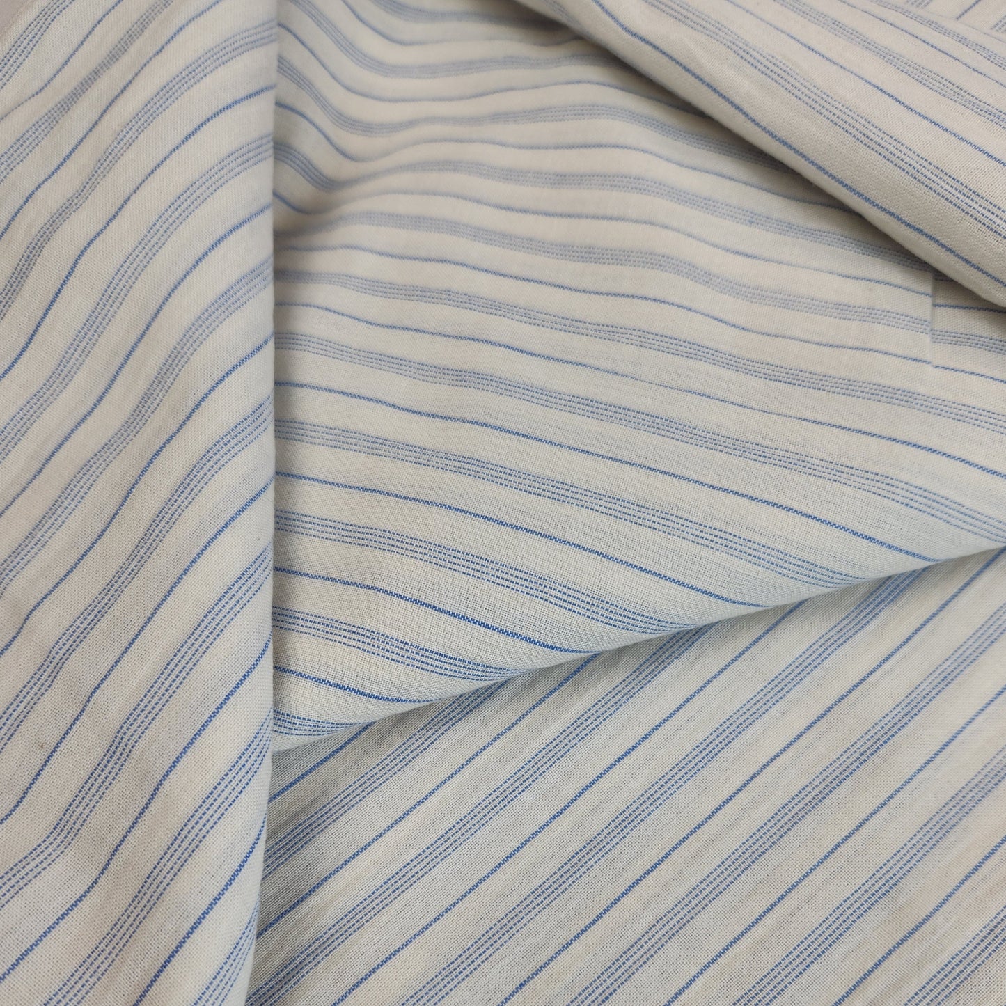 2.6m+endx115cm Chambray stripe cotton