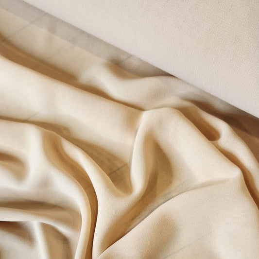 Pale apricot georgette