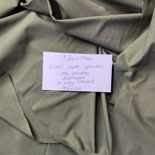 3.3m Khaki matte spandex