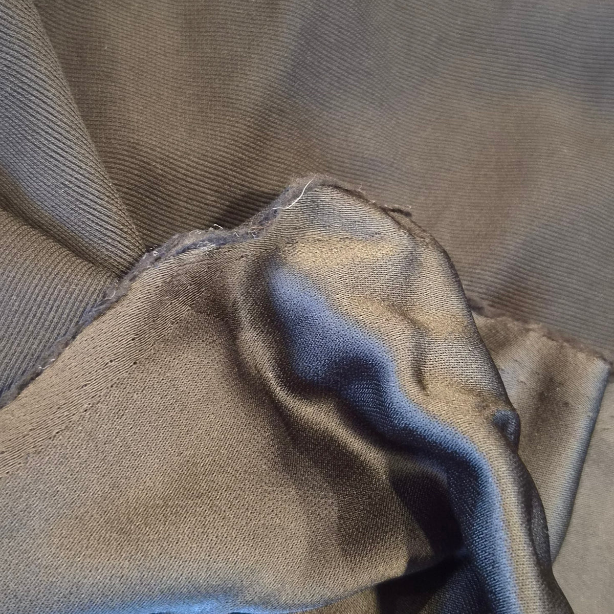 Black satin faille