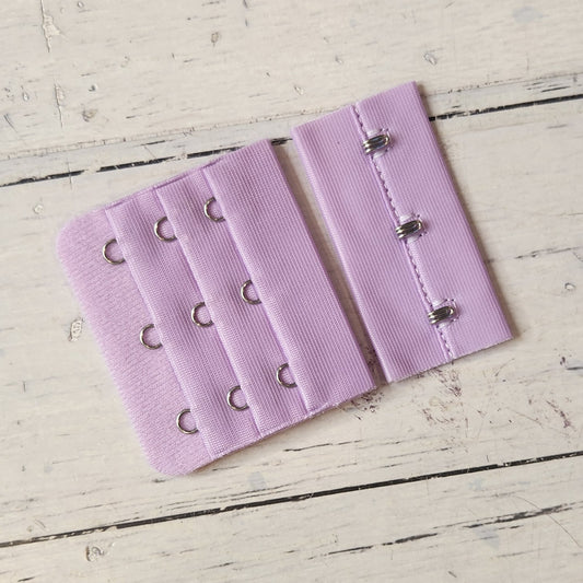 Lavender 55mm 3 Hook Bra Back