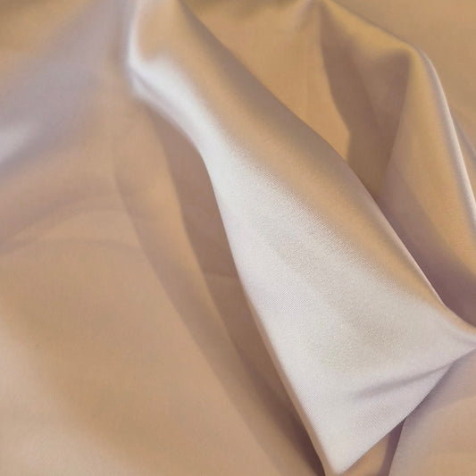 2.6m White lightweight duchess satin
