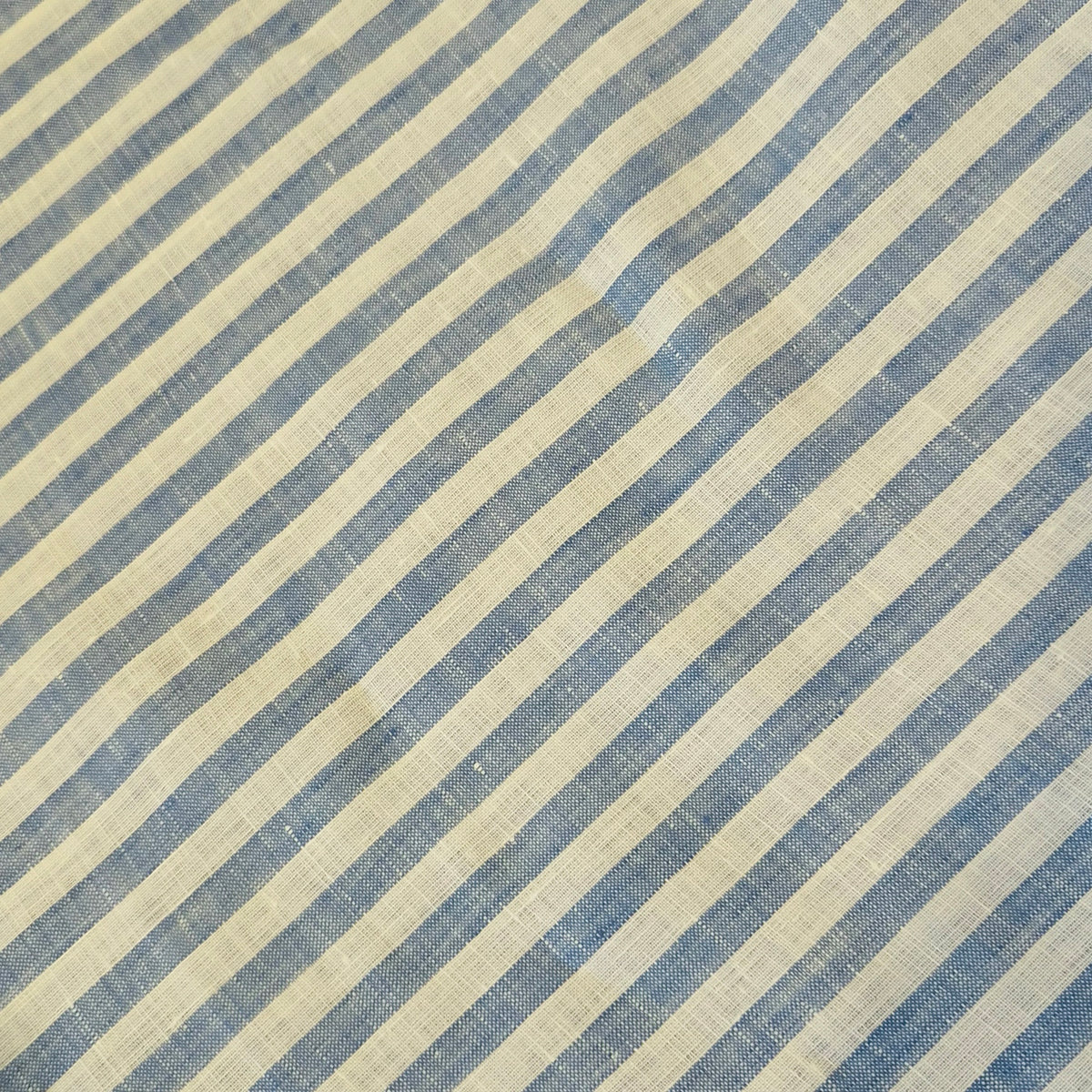 Sky blue stripe linen