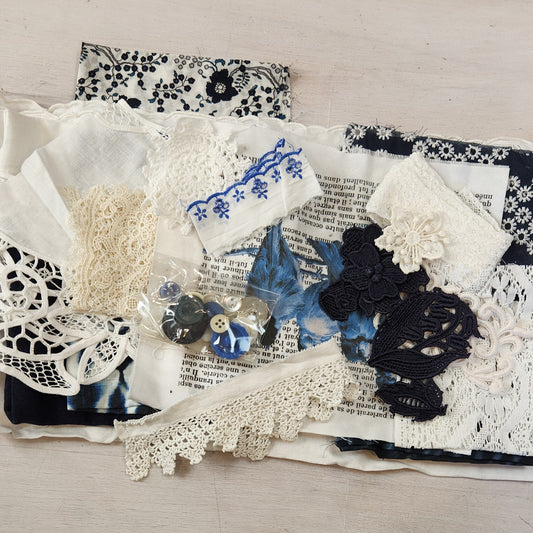 Blue bird slow stitch