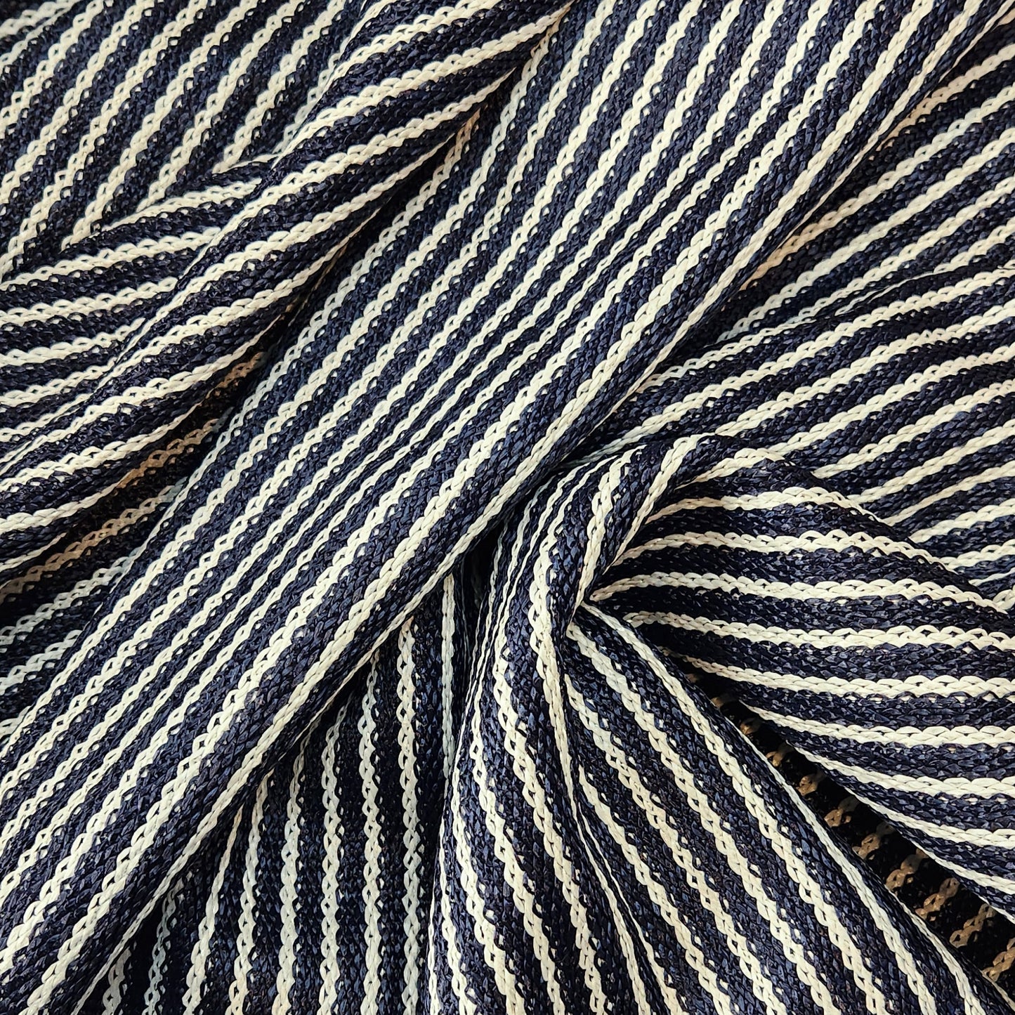 Nautical stripe Raffia Knit