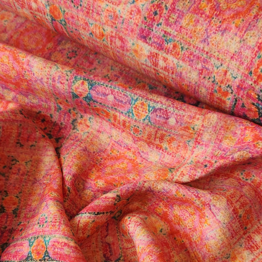 Persian sunset organic linen