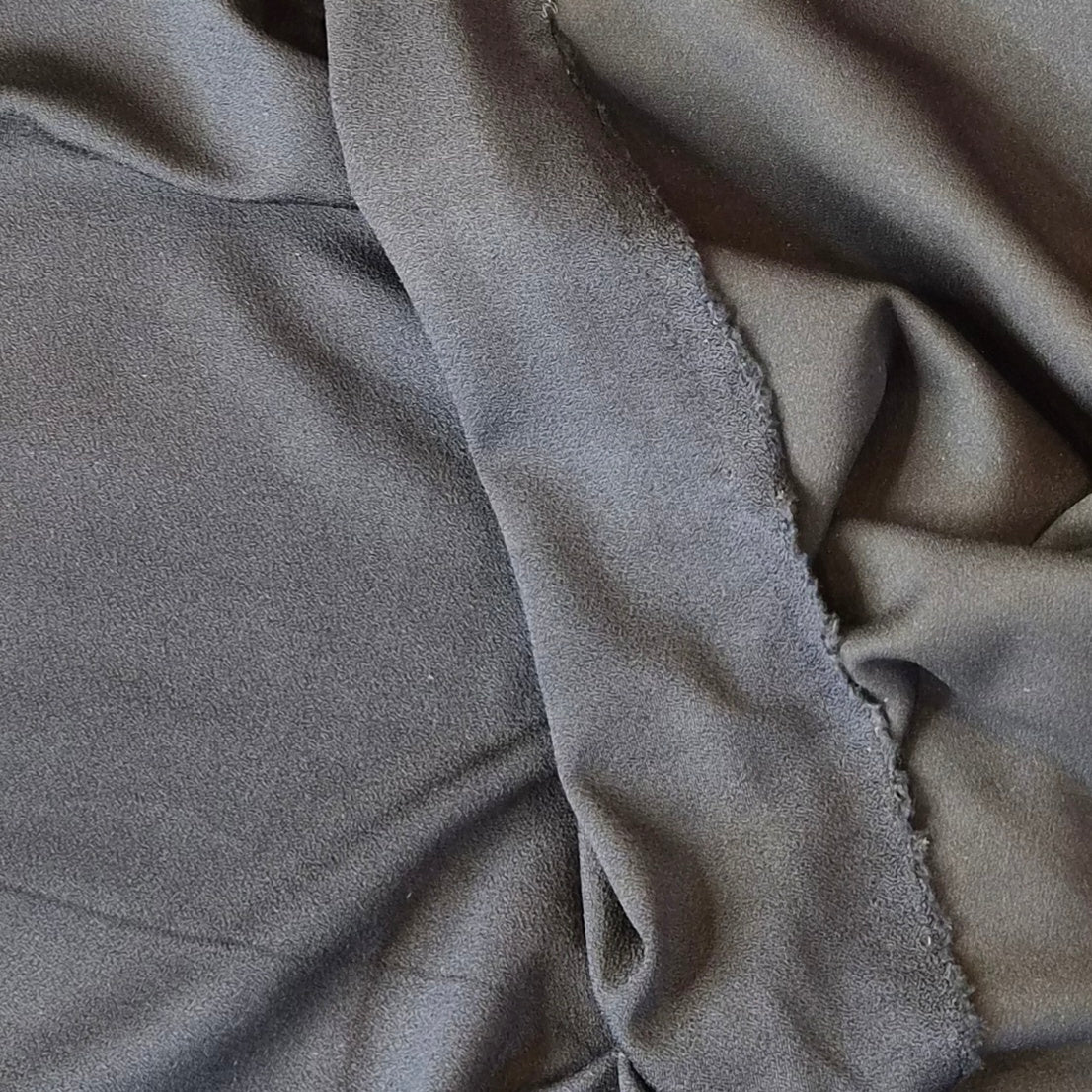 Navy stretch crepe knit
