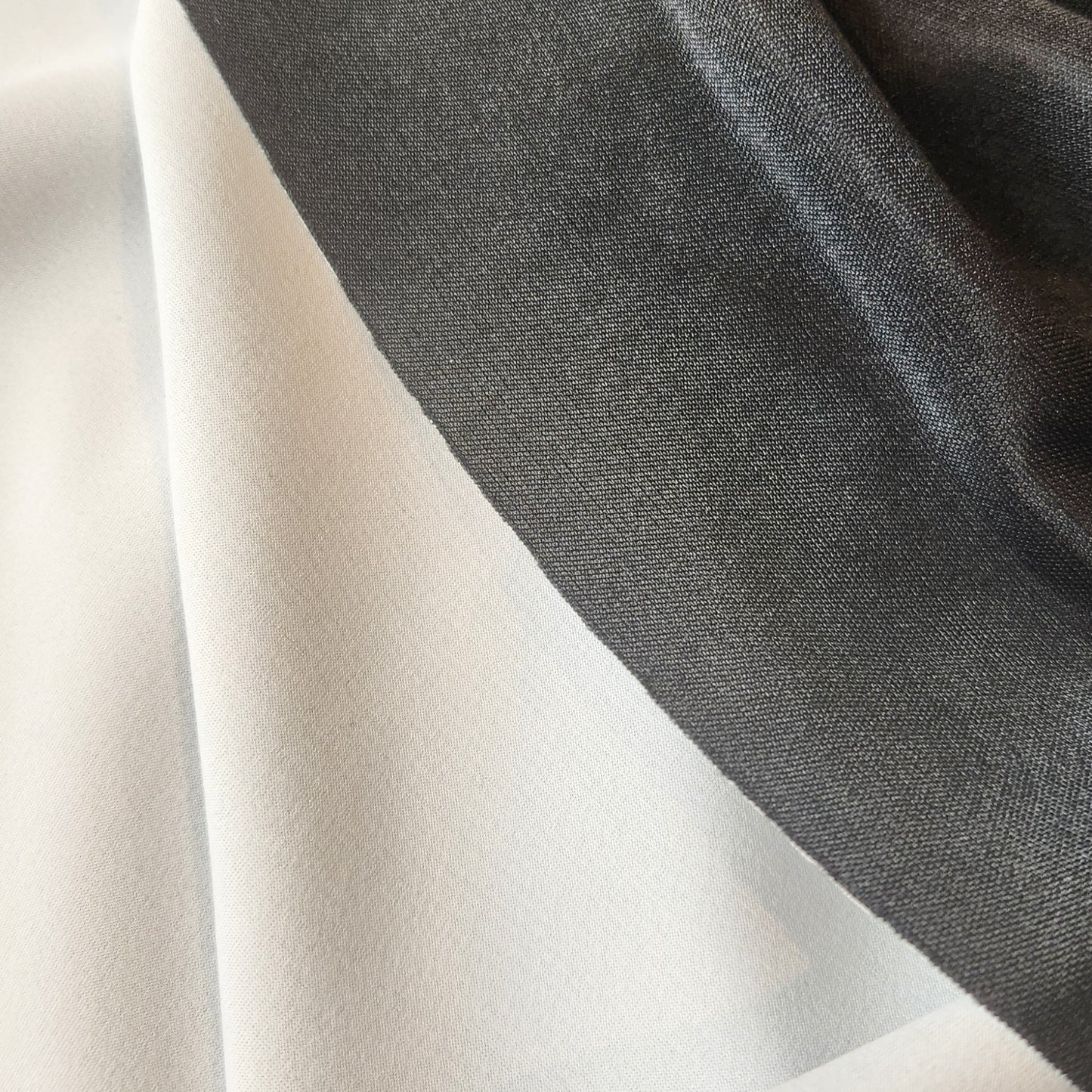 Black satin double sided spandex