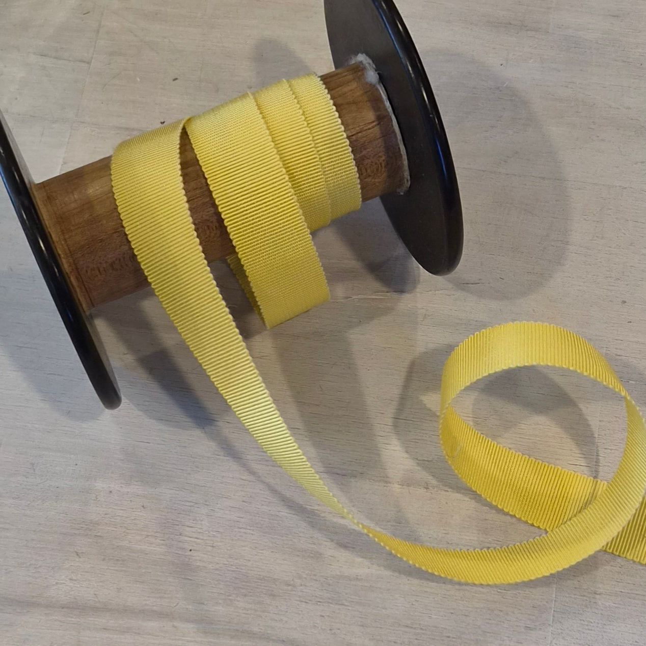Daffodil grossgrain ribbon
