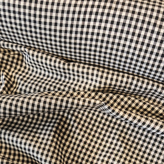 Mini black and white gingham