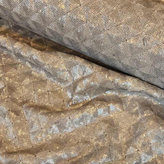 Grid town silver Sequin mesh