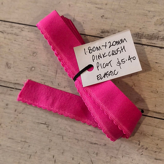 1.80m Pink crushed picot