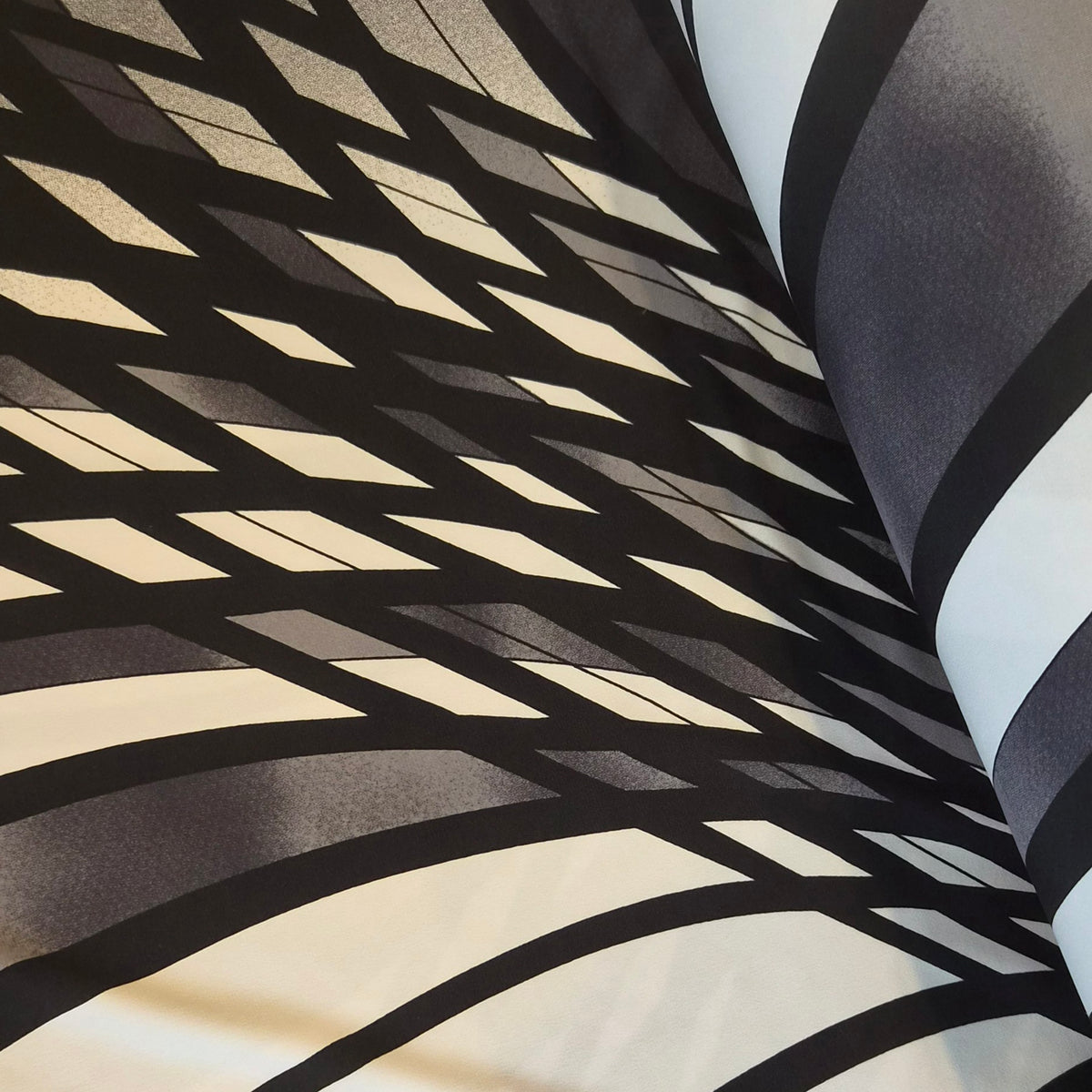 Directional lines jersey knit