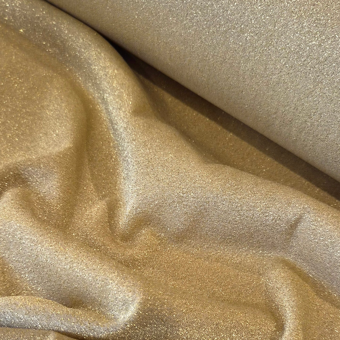 Gold shimmer knit