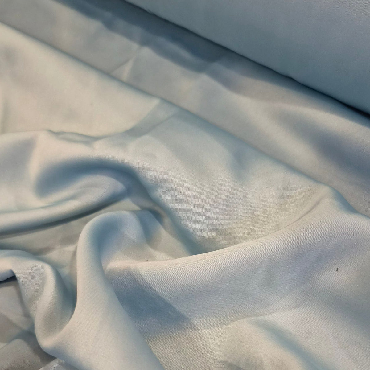 Dotty duck egg delusted satin
