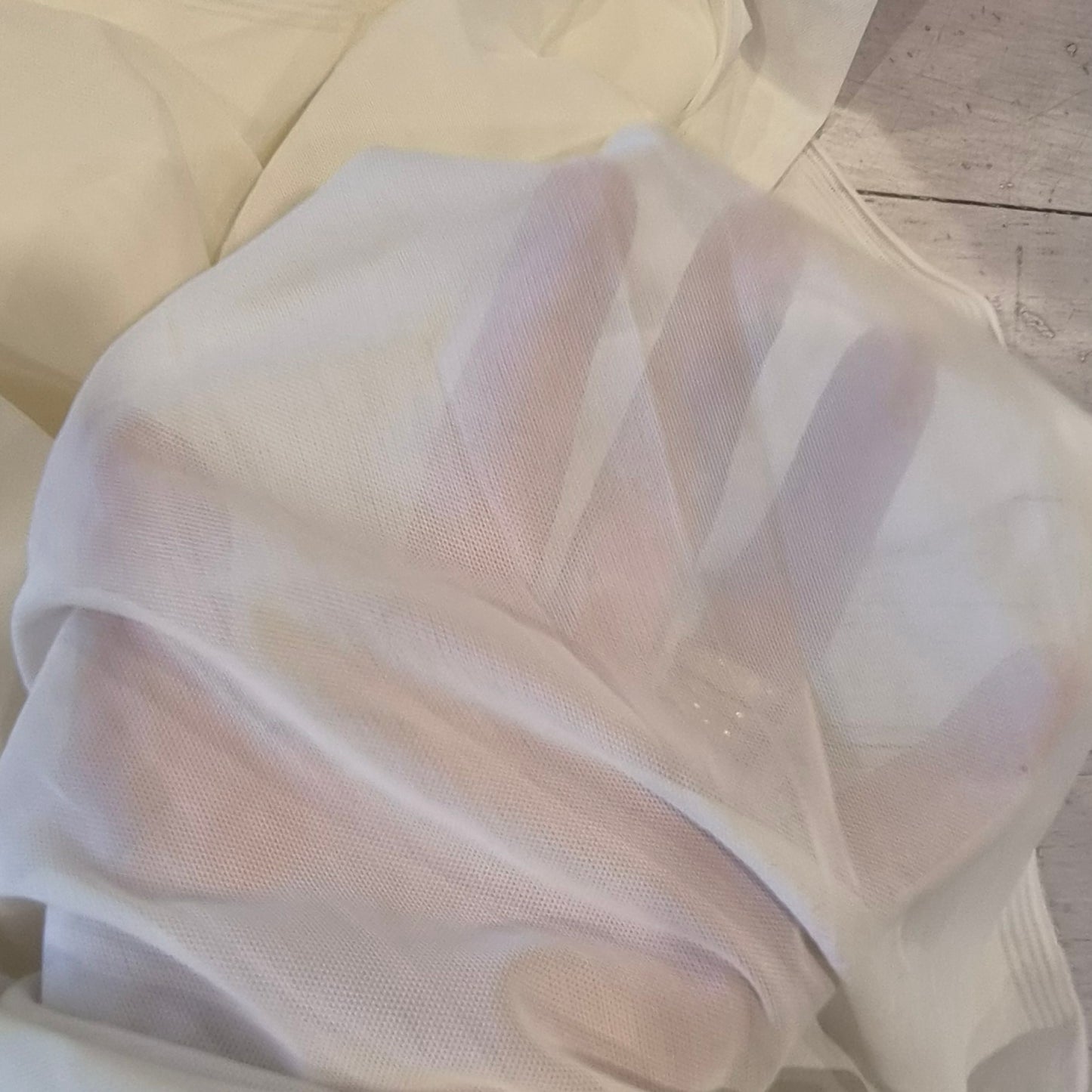 4m ivory lightweight mesh