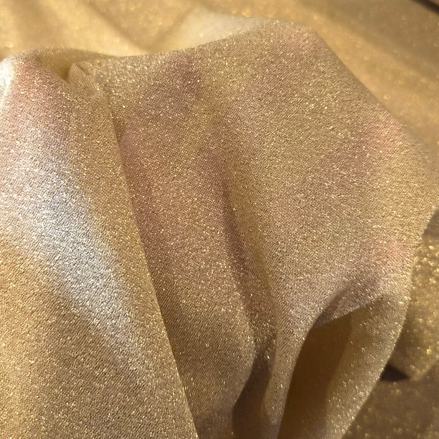 Gold shimmer knit