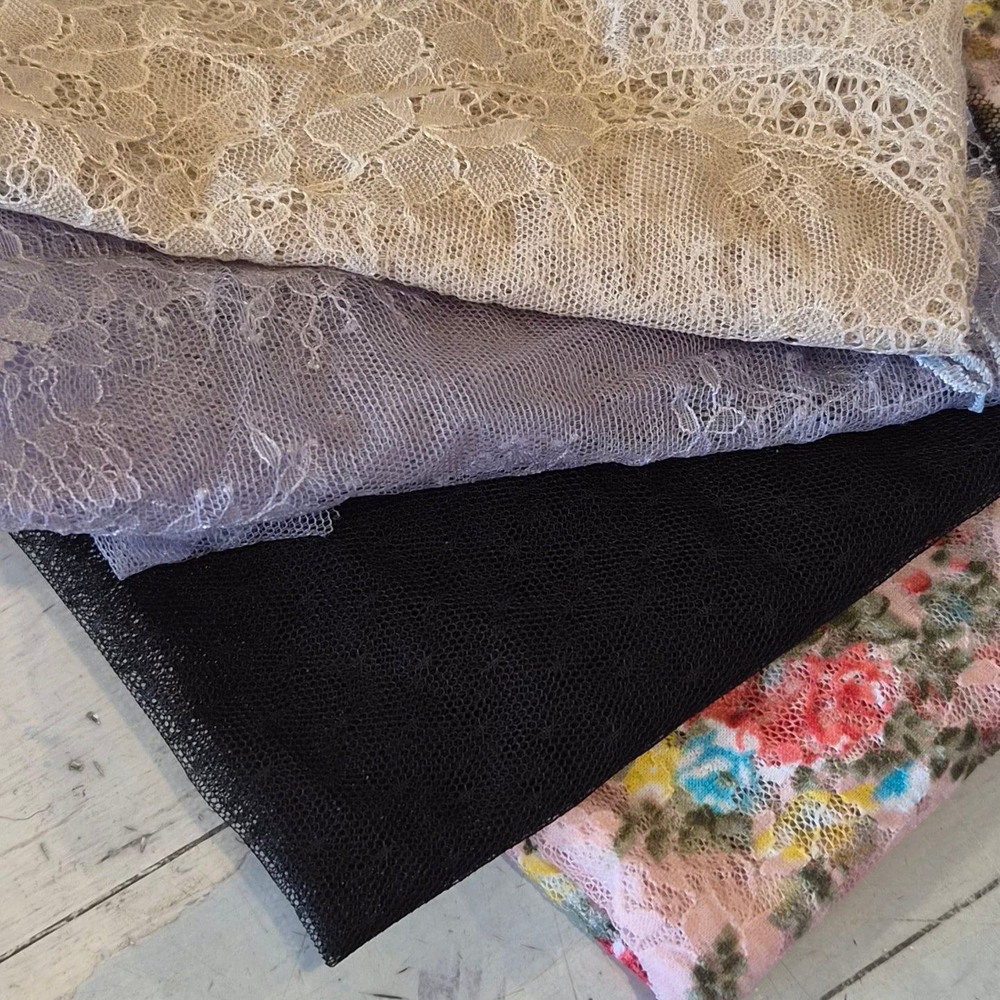 #70 Bundle of stretch lingerie lace pieces