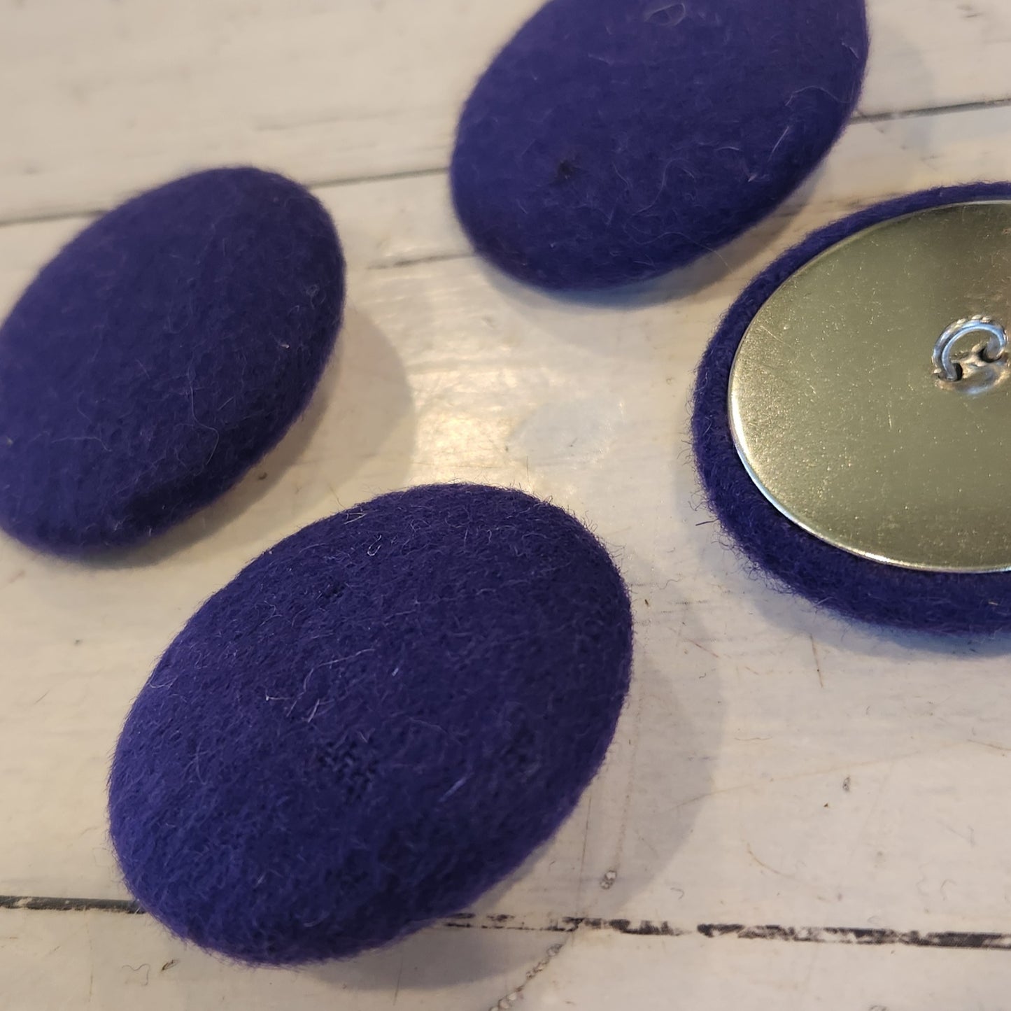 42mm Cobalt fabric button