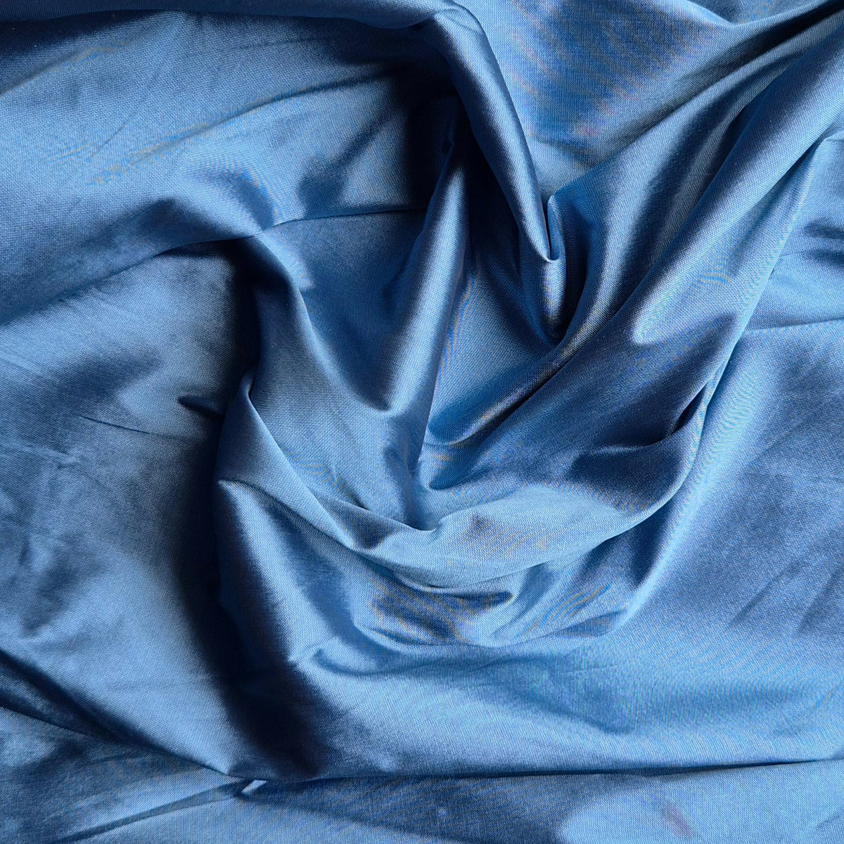 Blue silk dupion