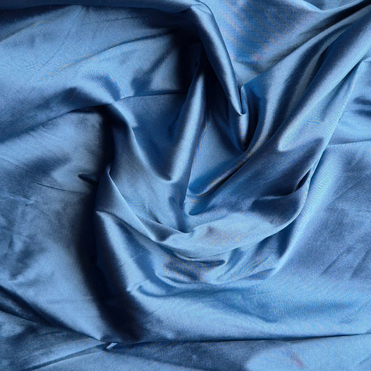 Blue silk dupion