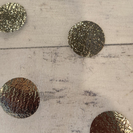 Goldie polka dot organza