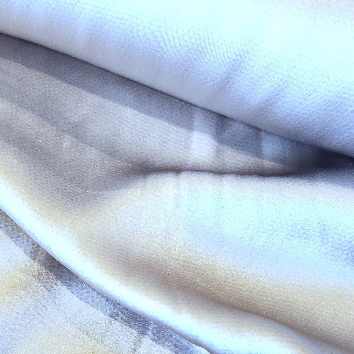 Silver textured stretch viscose satin