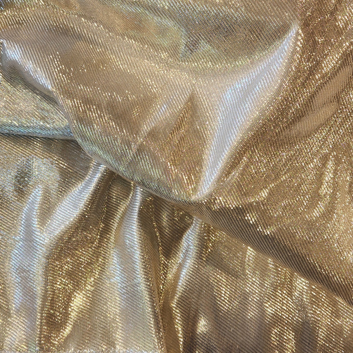 2.4m Silver lurex twill brocade