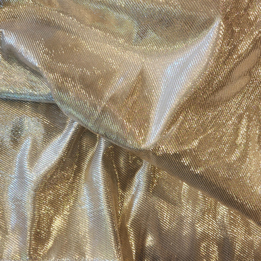2.4m Silver lurex twill brocade