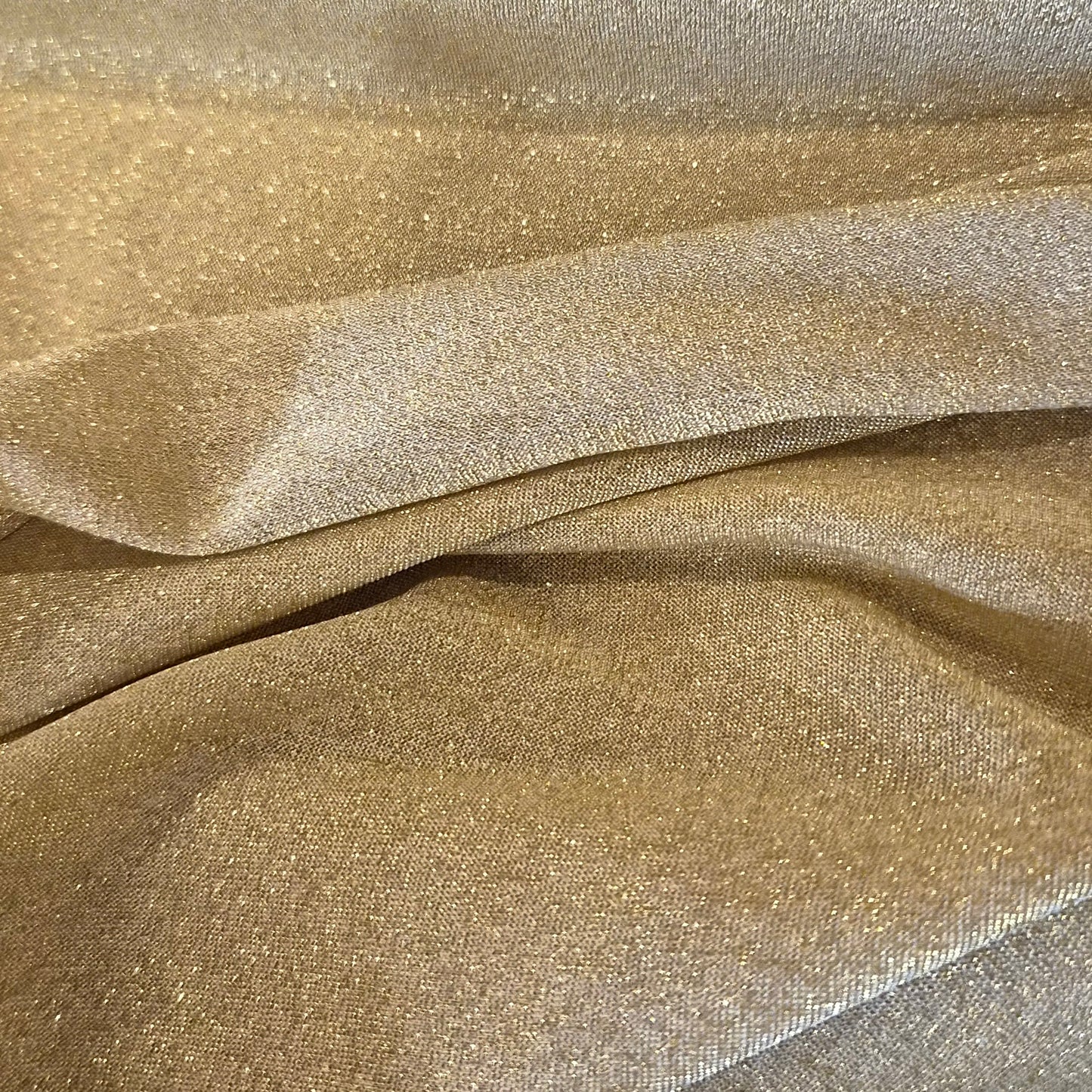 Gold shimmer knit