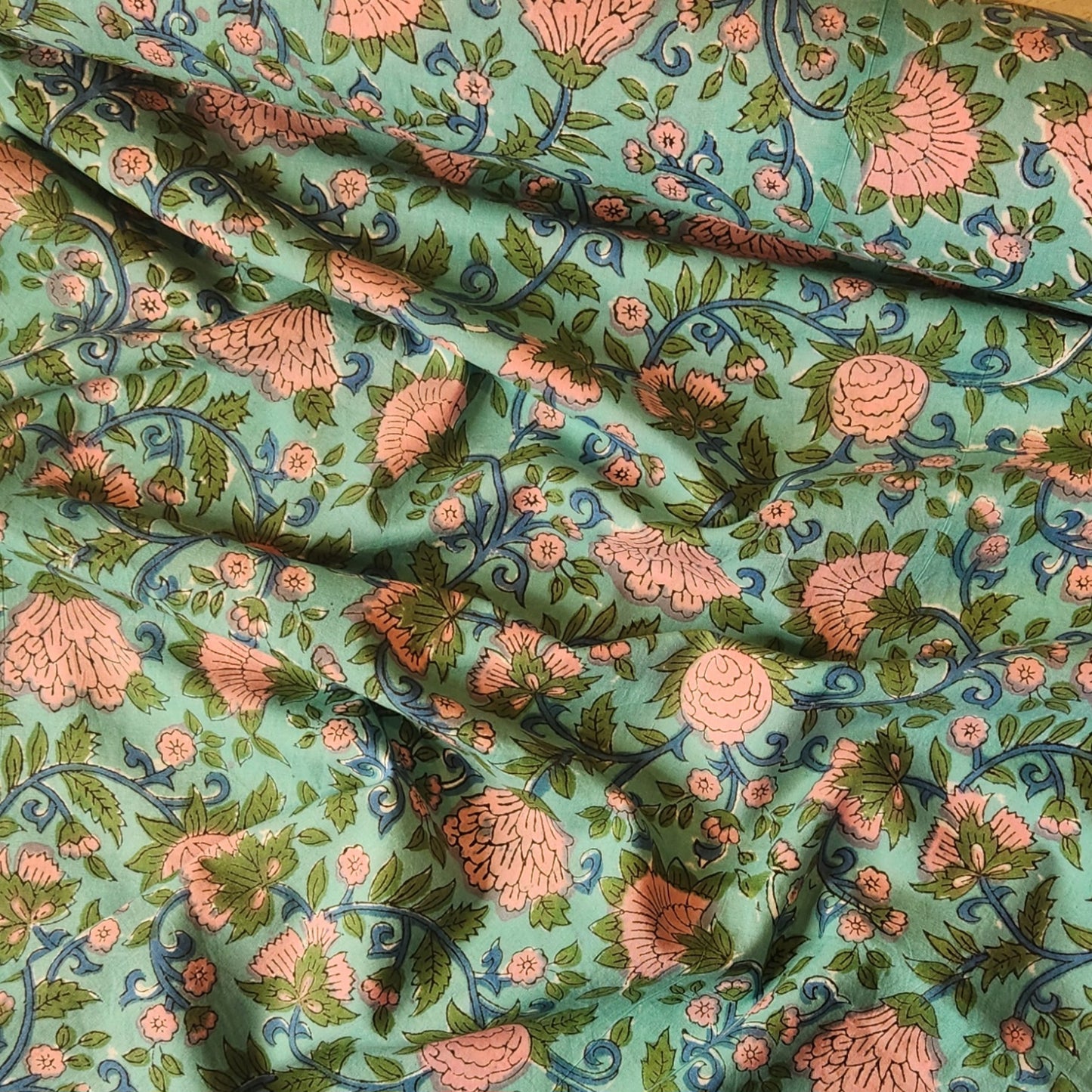 1.2m Kaveri block print cotton voile