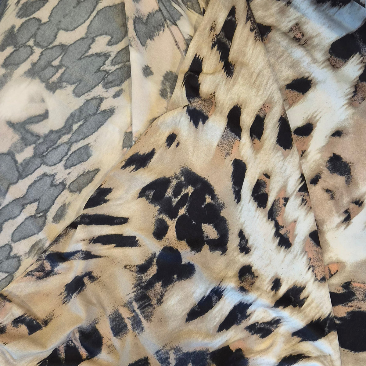 Shadow leopard jersey knit