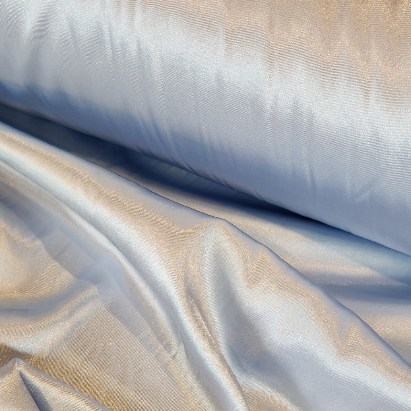 Icy blue satin