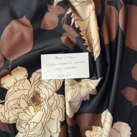80cm Mocha Magnolia spandex