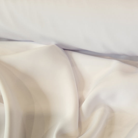 Zoe white Stretch Crepe de Chine